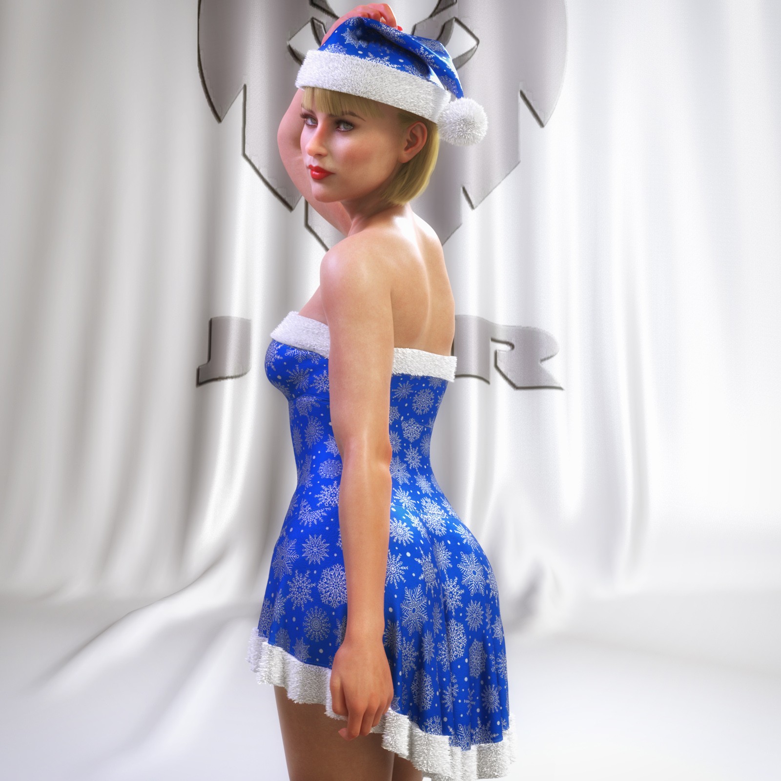 JMR dForce Christmas Outfit 25 for G9F and G8F by N/A