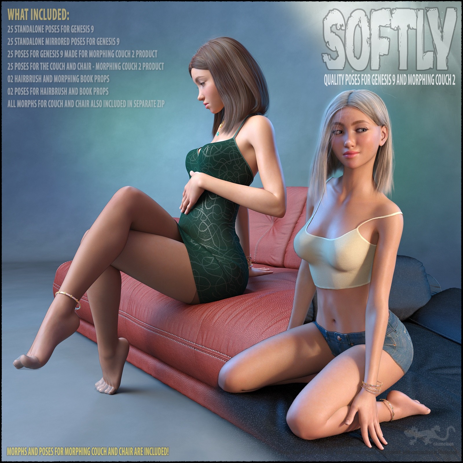 Softly - Poses for Genesis 9 by N/A