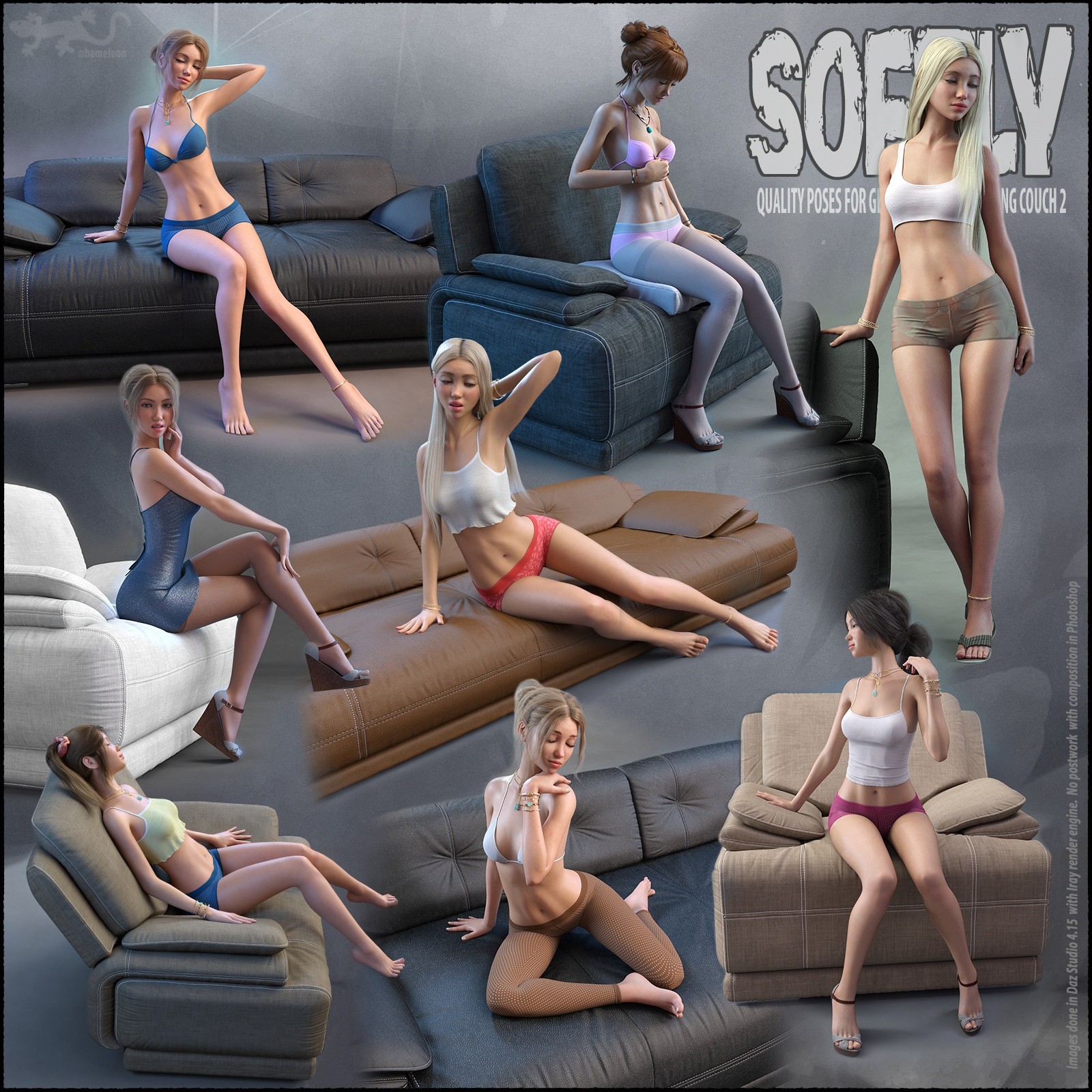 Softly - Poses for Genesis 9 by N/A
