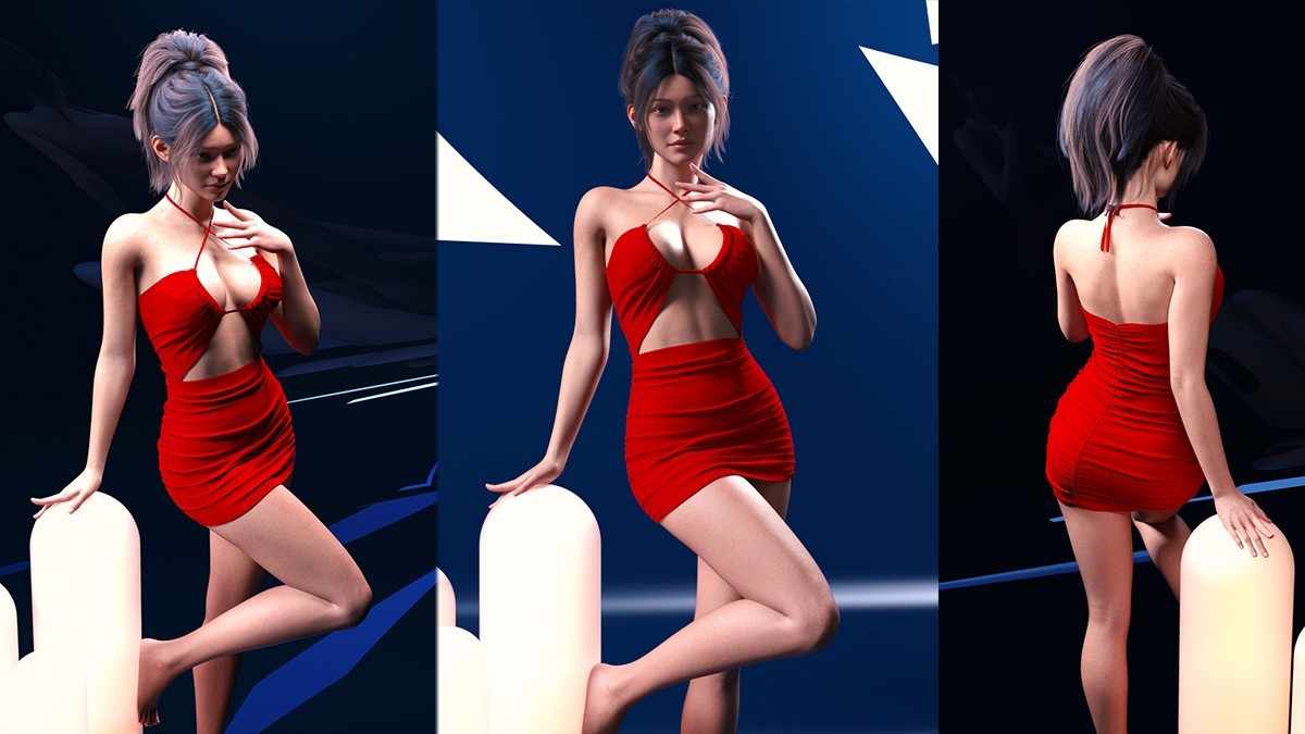 dForce RQL Seduce-Me Ruched Dress G9 by N/A