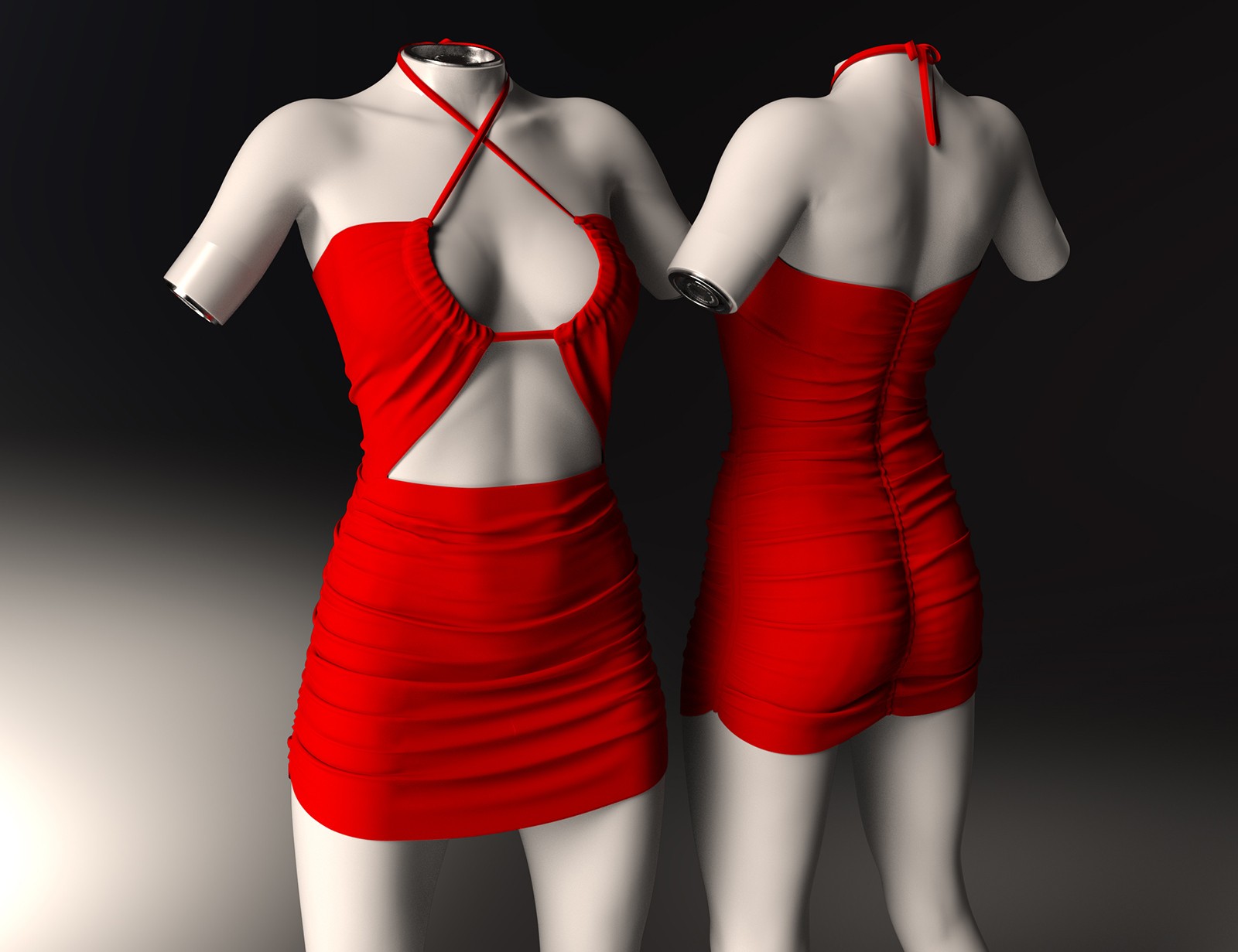 dForce RQL Seduce-Me Ruched Dress G9 by N/A