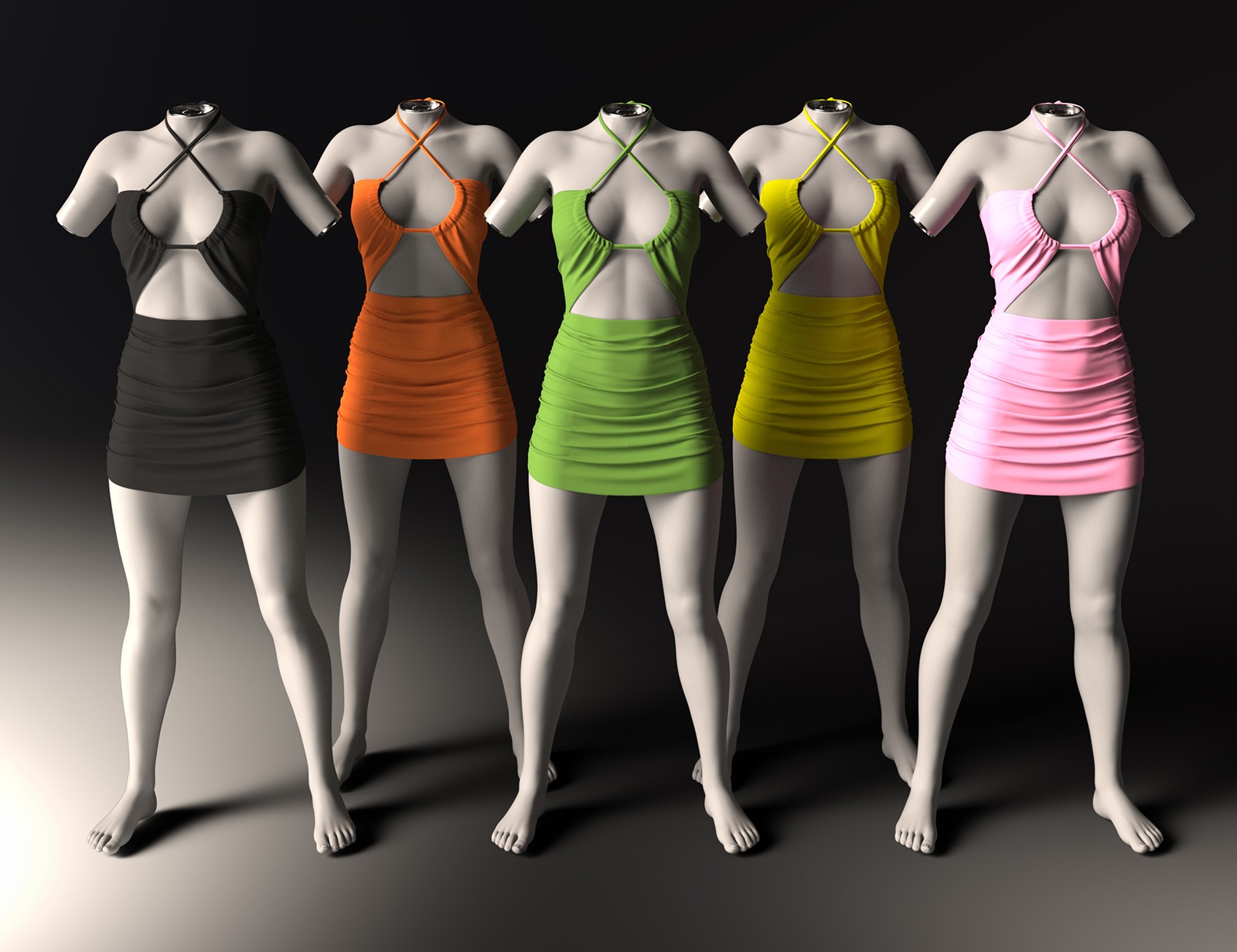 dForce RQL Seduce-Me Ruched Dress G9 by N/A