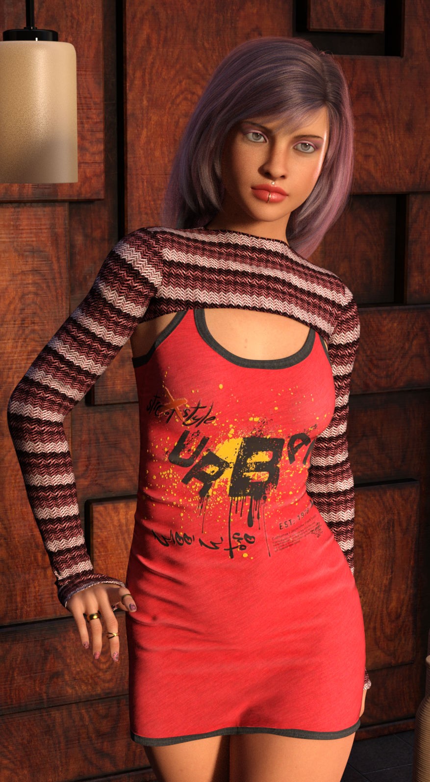DA-StreetStyle for dForce 2 Piece Sweater Dress G8FG8.1F by Sveva by N/A