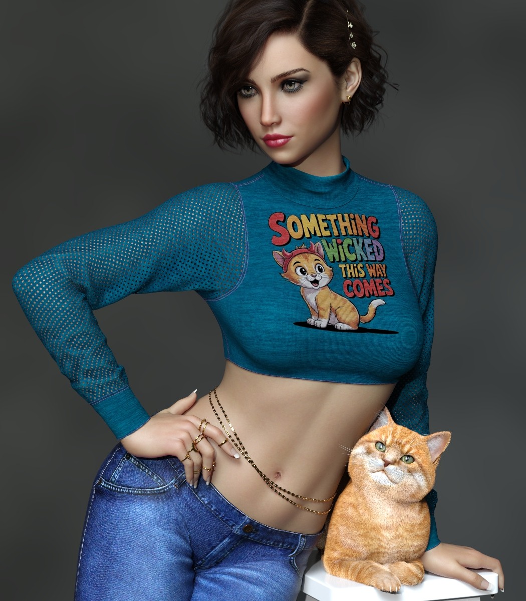 7th Ave: dForce Cozy Cropped Sweater G8FG8.1F by N/A