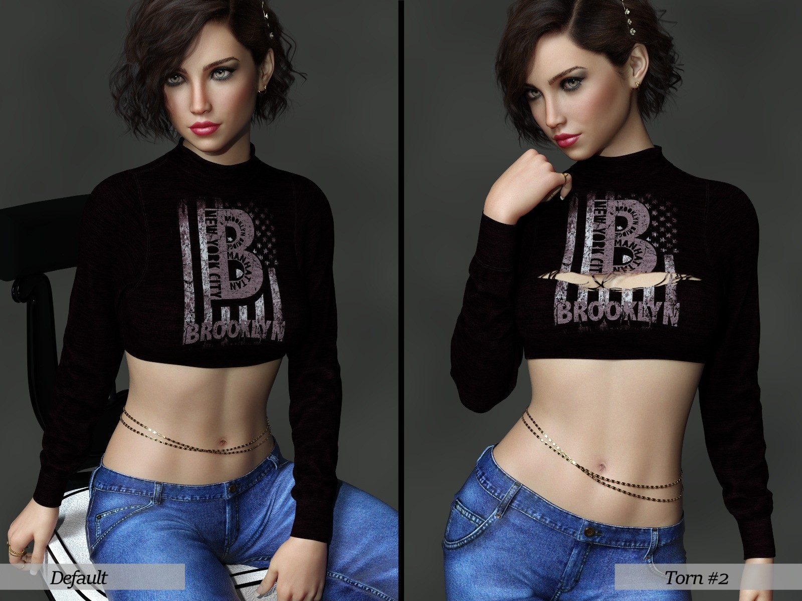 7th Ave: dForce Cozy Cropped Sweater G8FG8.1F by N/A