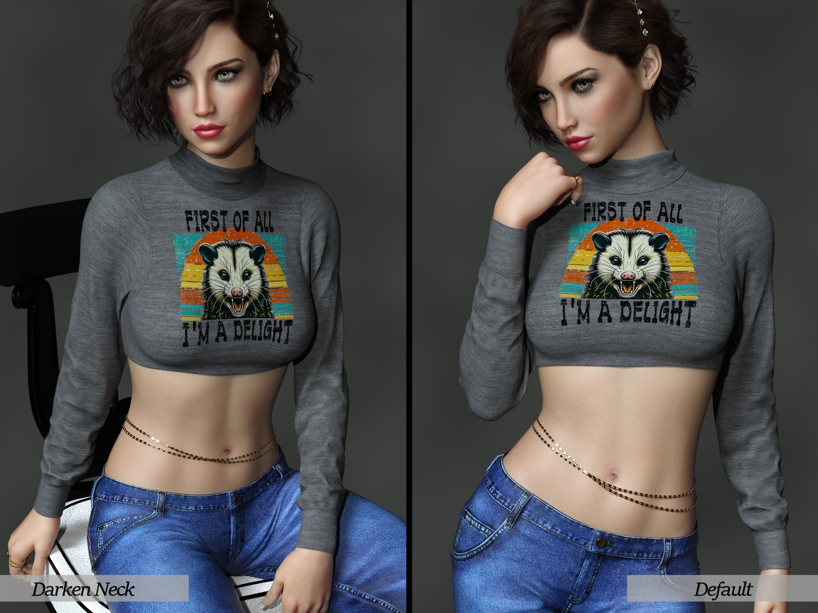 7th Ave: dForce Cozy Cropped Sweater G8FG8.1F by N/A
