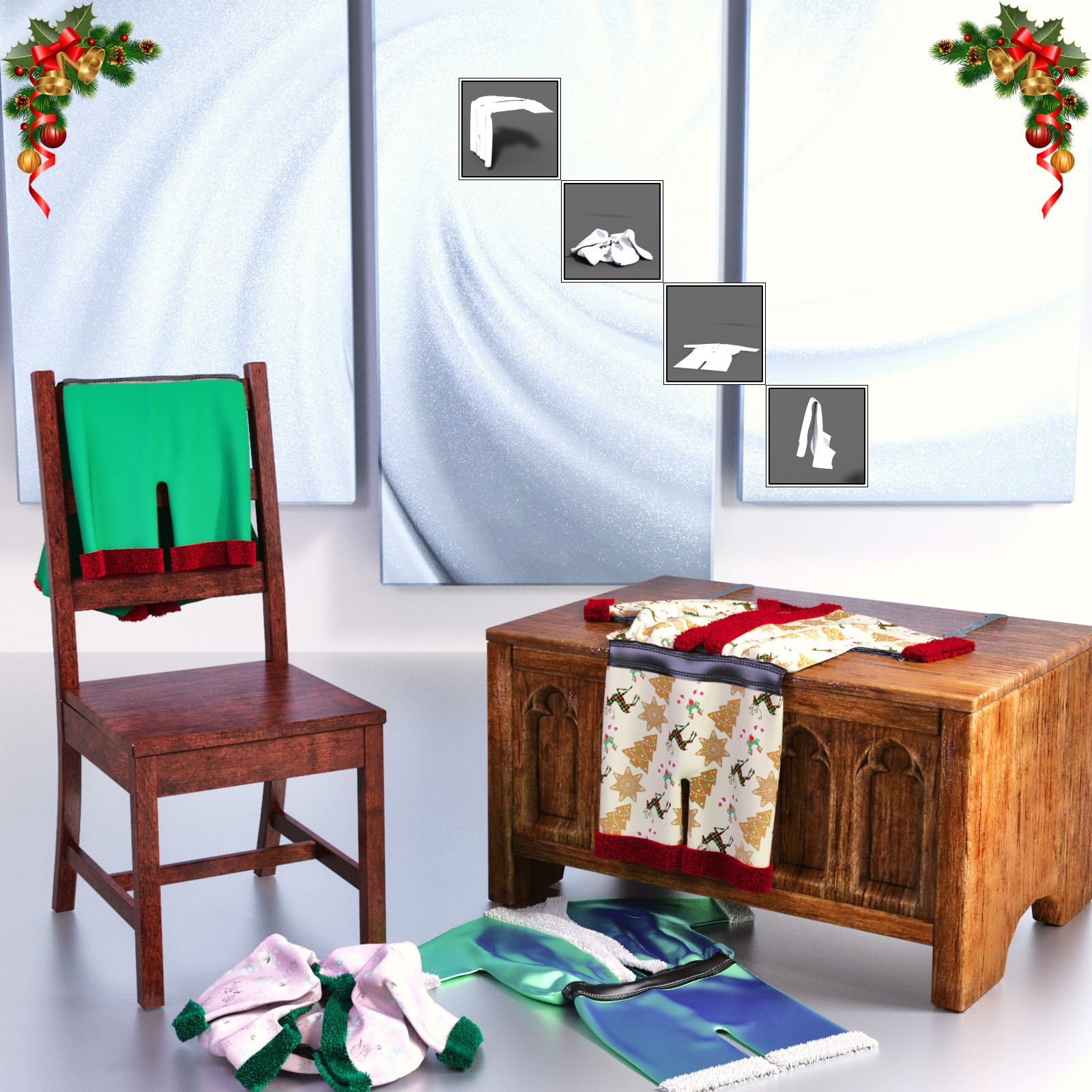 JMR dForce Adam Christmas Outfit for G9M by N/A