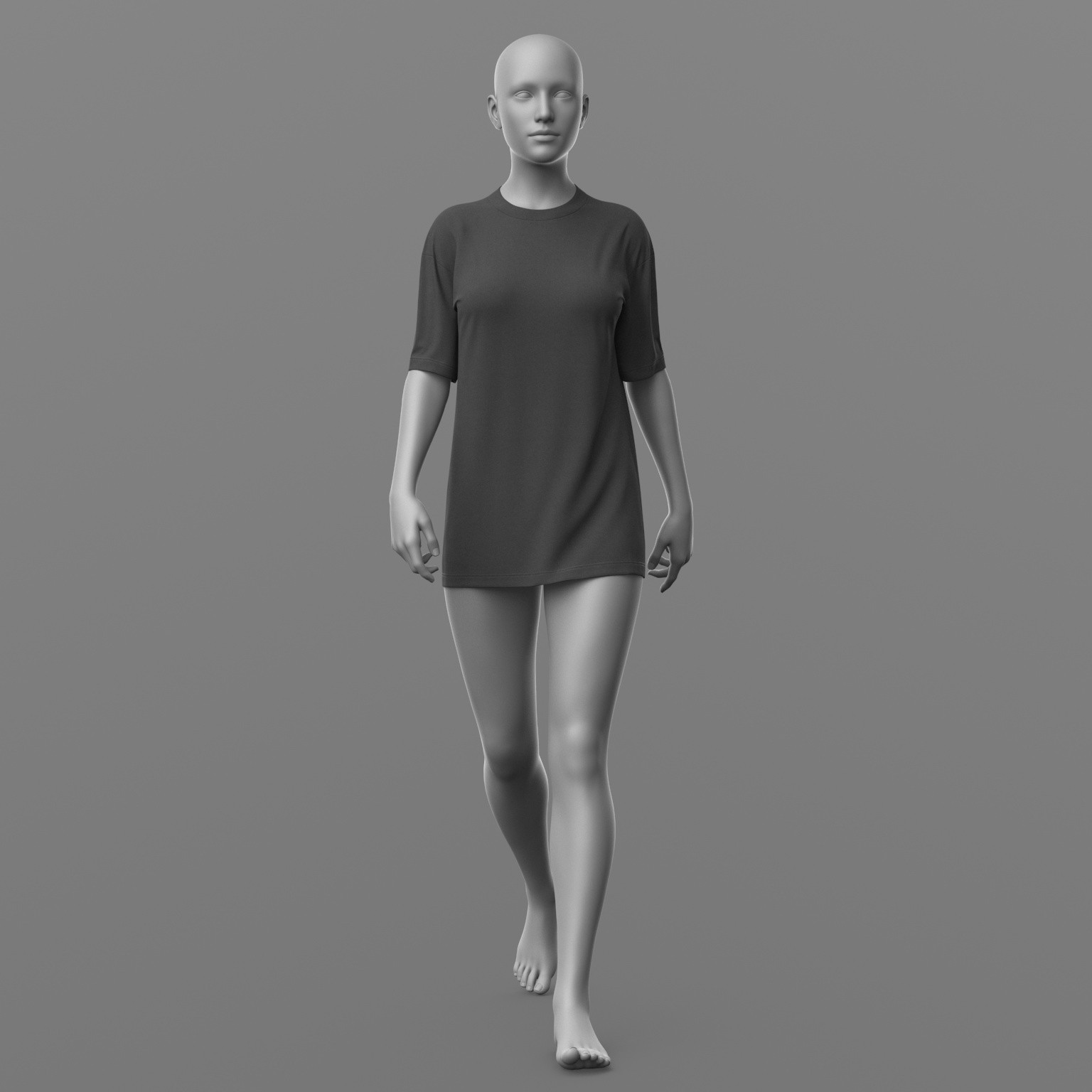 Shirt Long and Stockings G8 Female by N/A