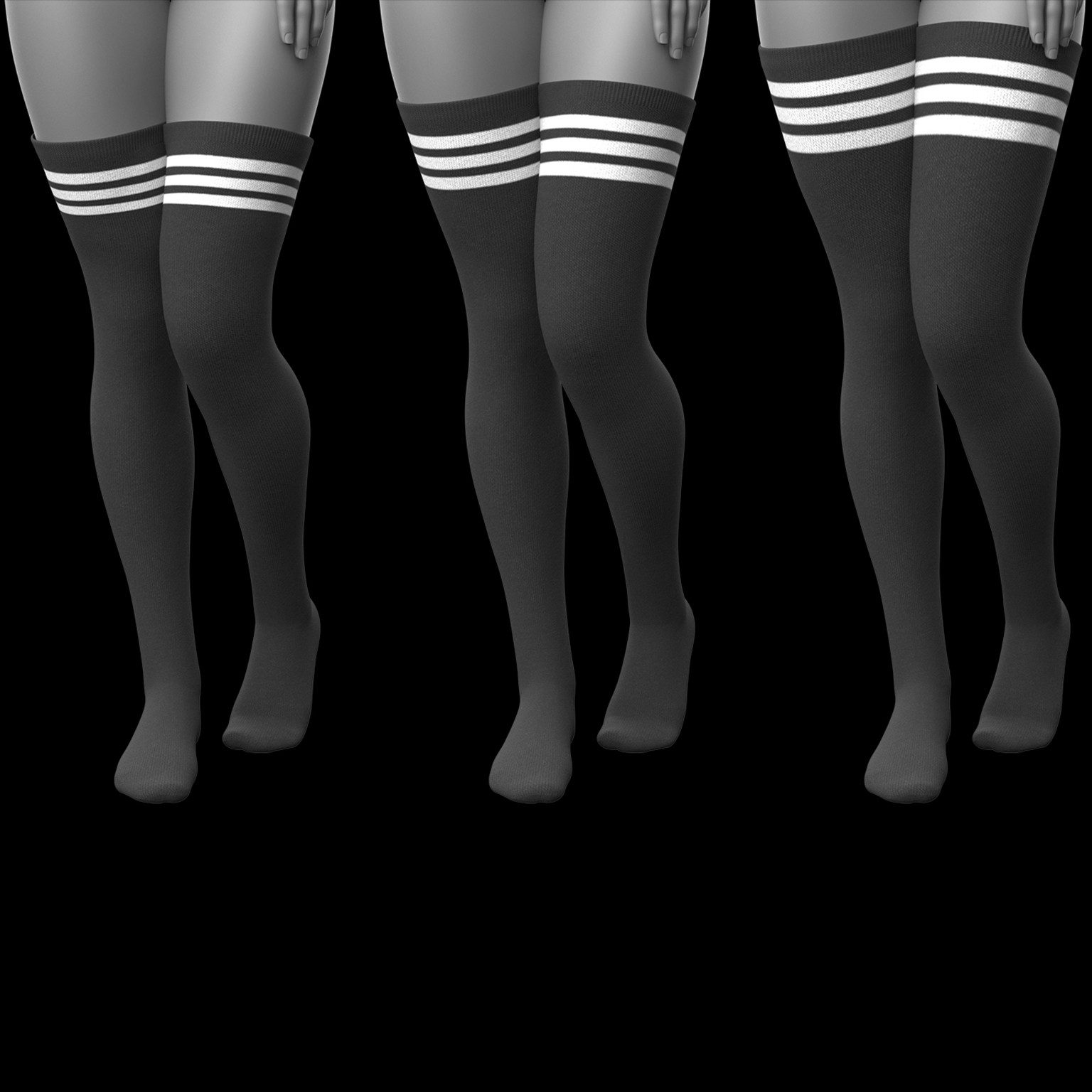 Shirt Long and Stockings G8 Female by N/A