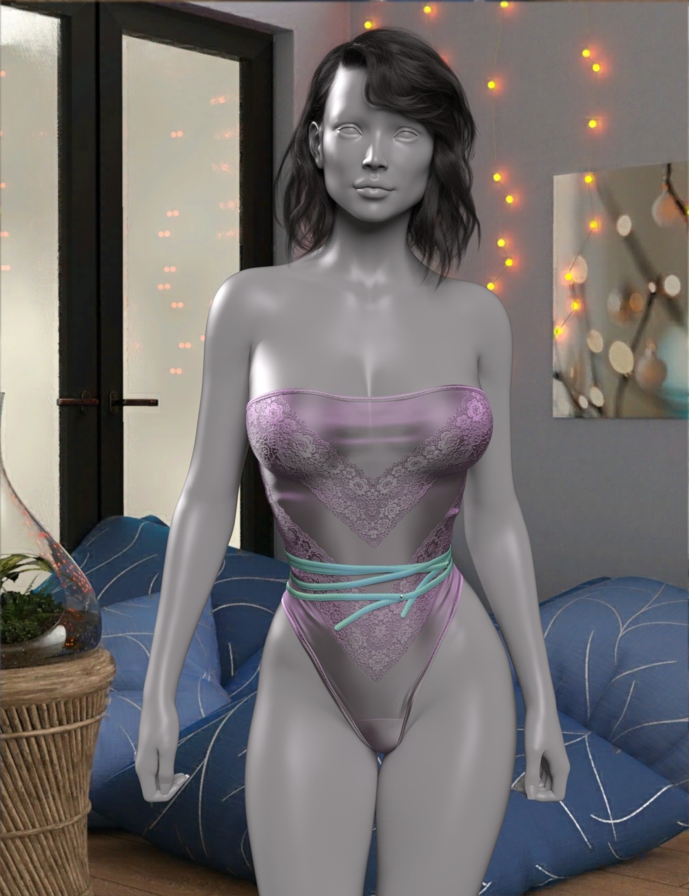 VERSUS - dForce Tube Bodysuit Genesis 8-8.1Female by N/A