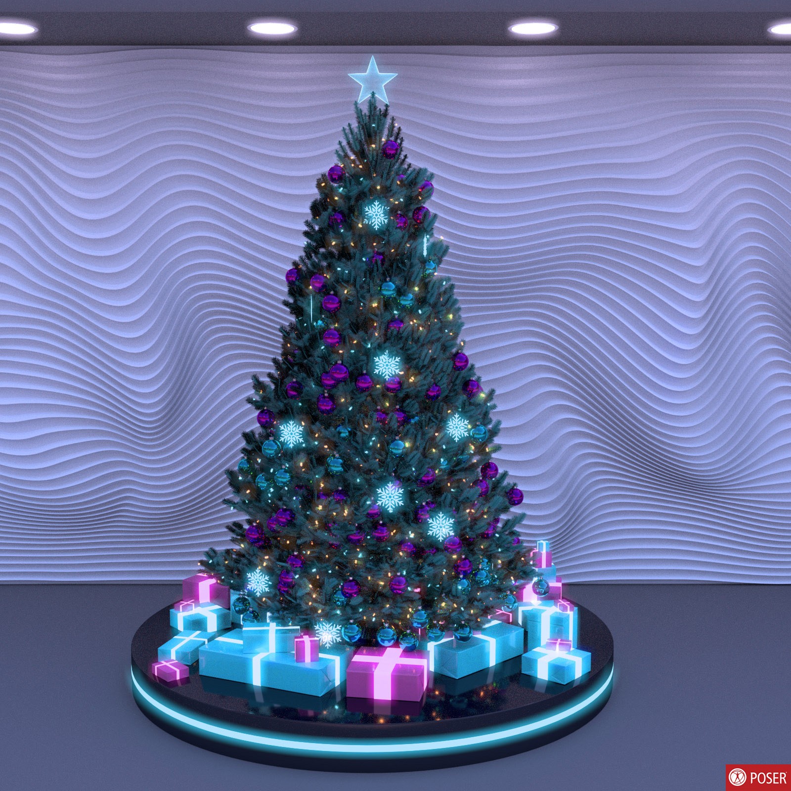 Cyberpunk Christmas Tree by N/A