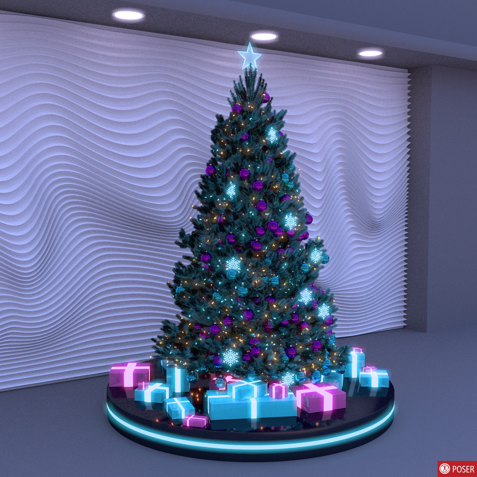 Cyberpunk Christmas Tree by N/A