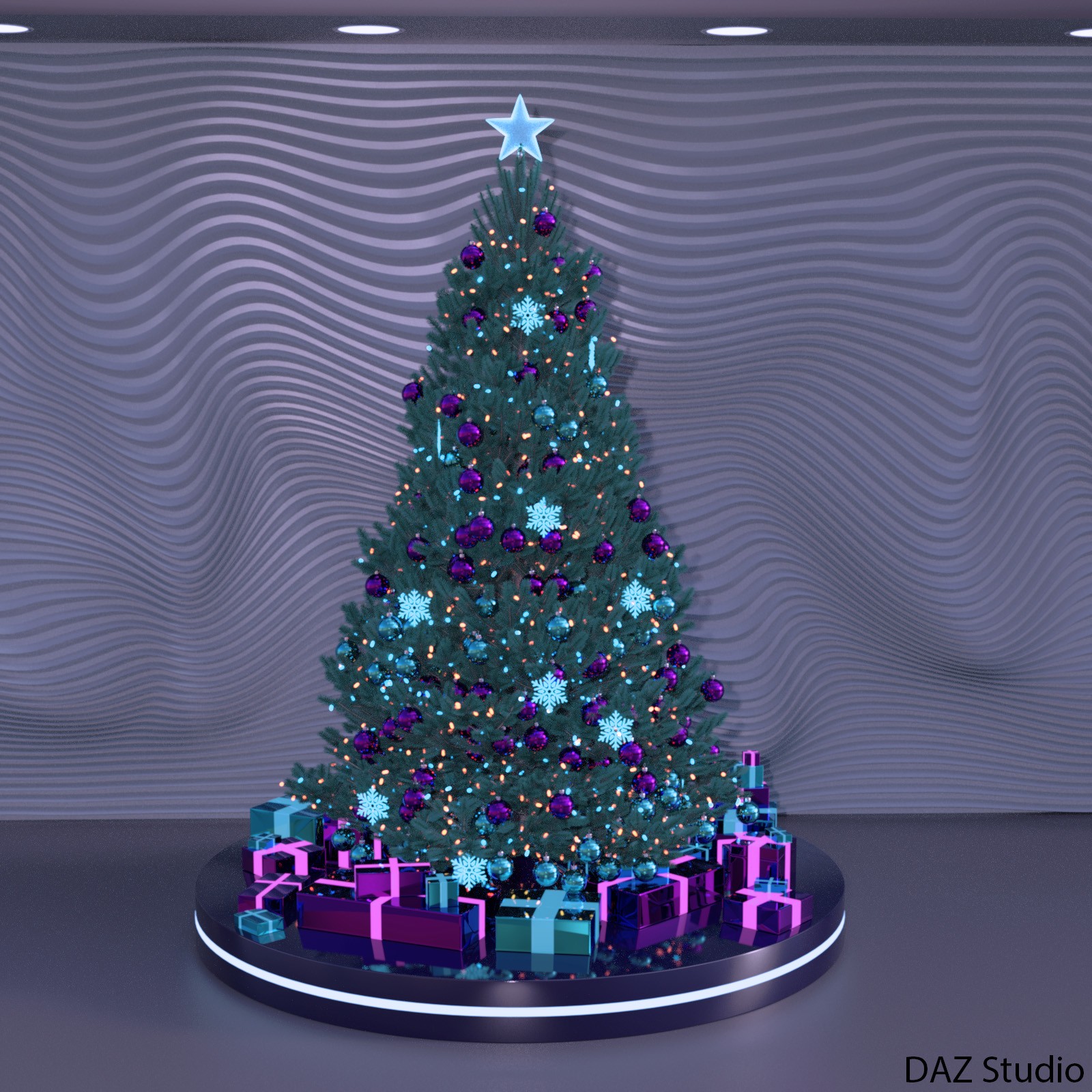 Cyberpunk Christmas Tree by N/A
