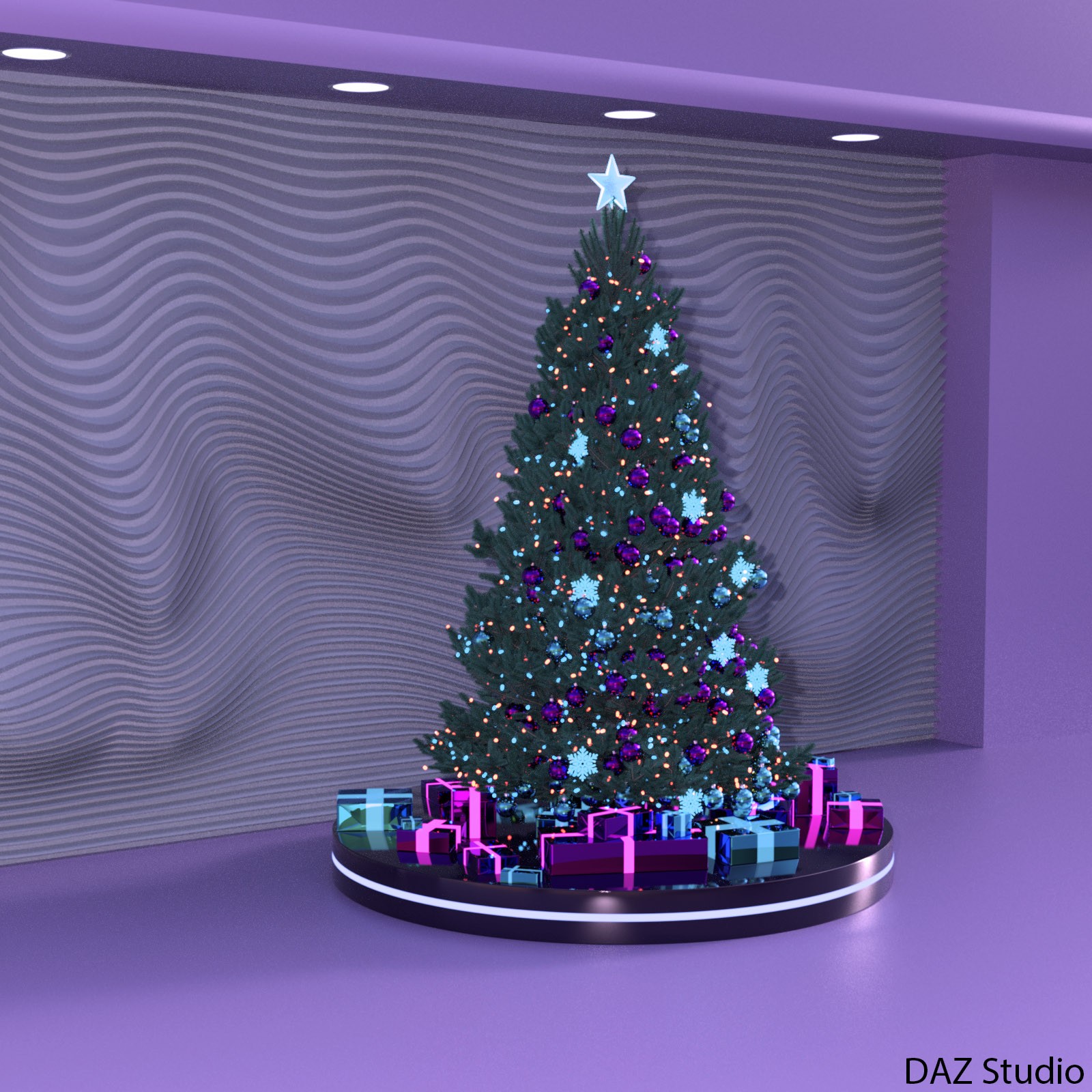 Cyberpunk Christmas Tree by N/A