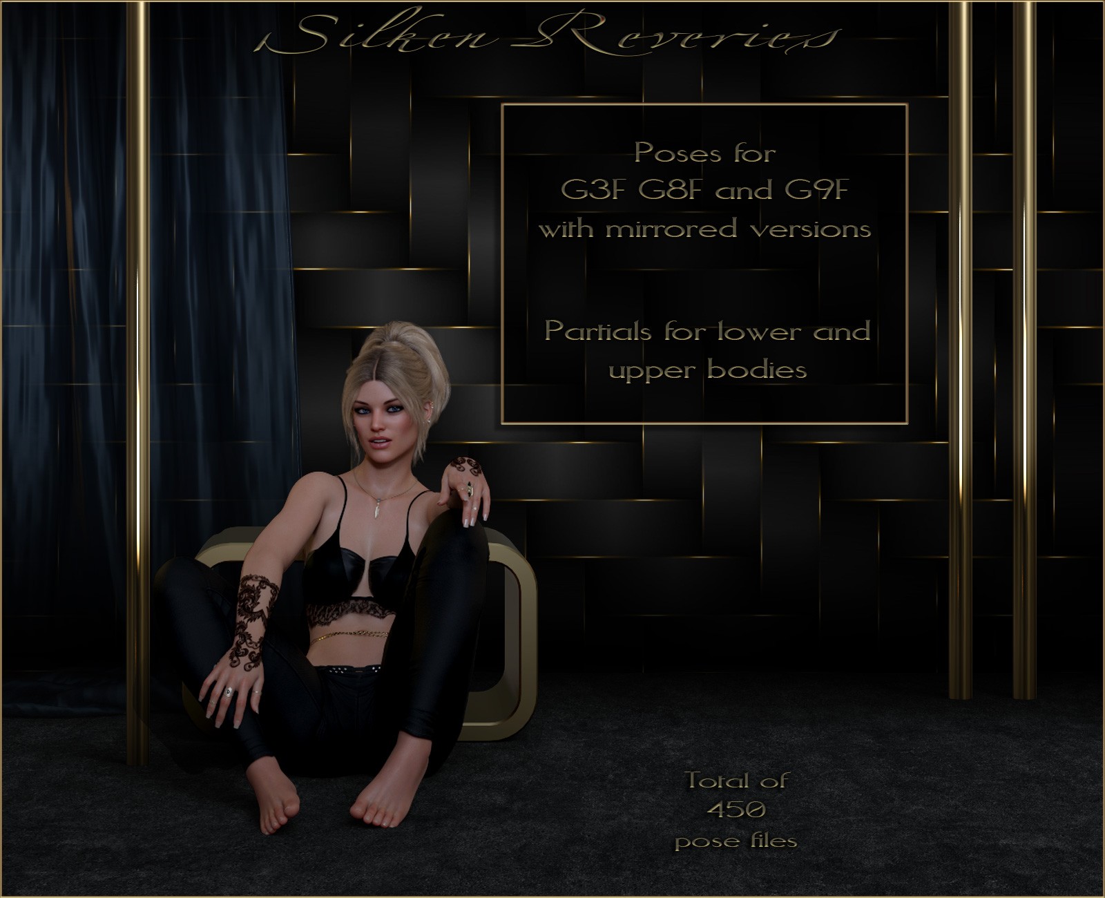 Silken Reveries - Poses G9F-G8F-G3F by N/A