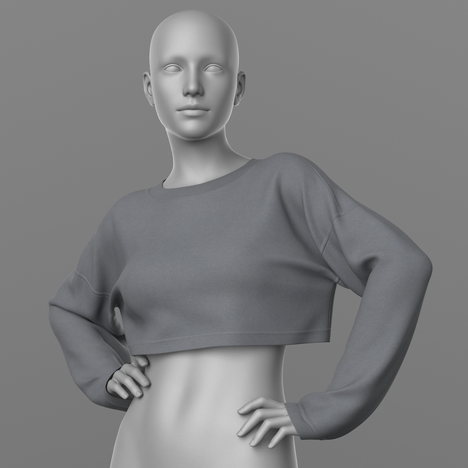Cropped Sweatshirt G8 Female by N/A