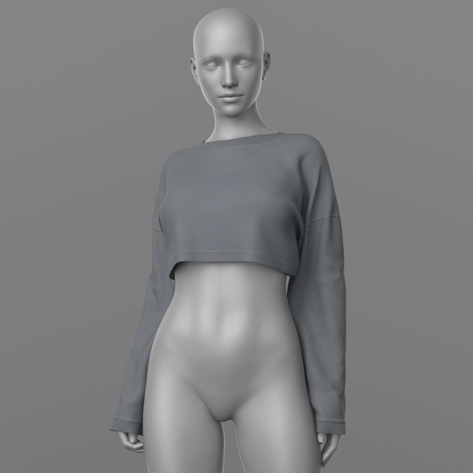 Cropped Sweatshirt G8 Female by N/A