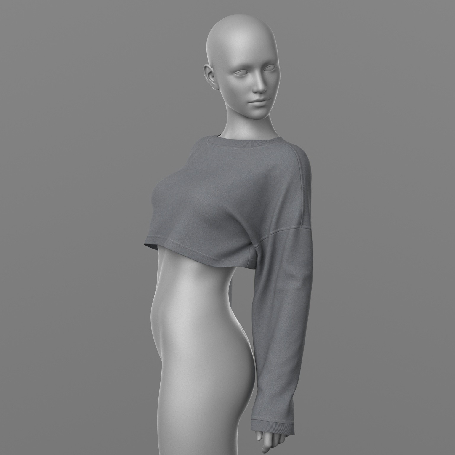 Cropped Sweatshirt G8 Female by N/A