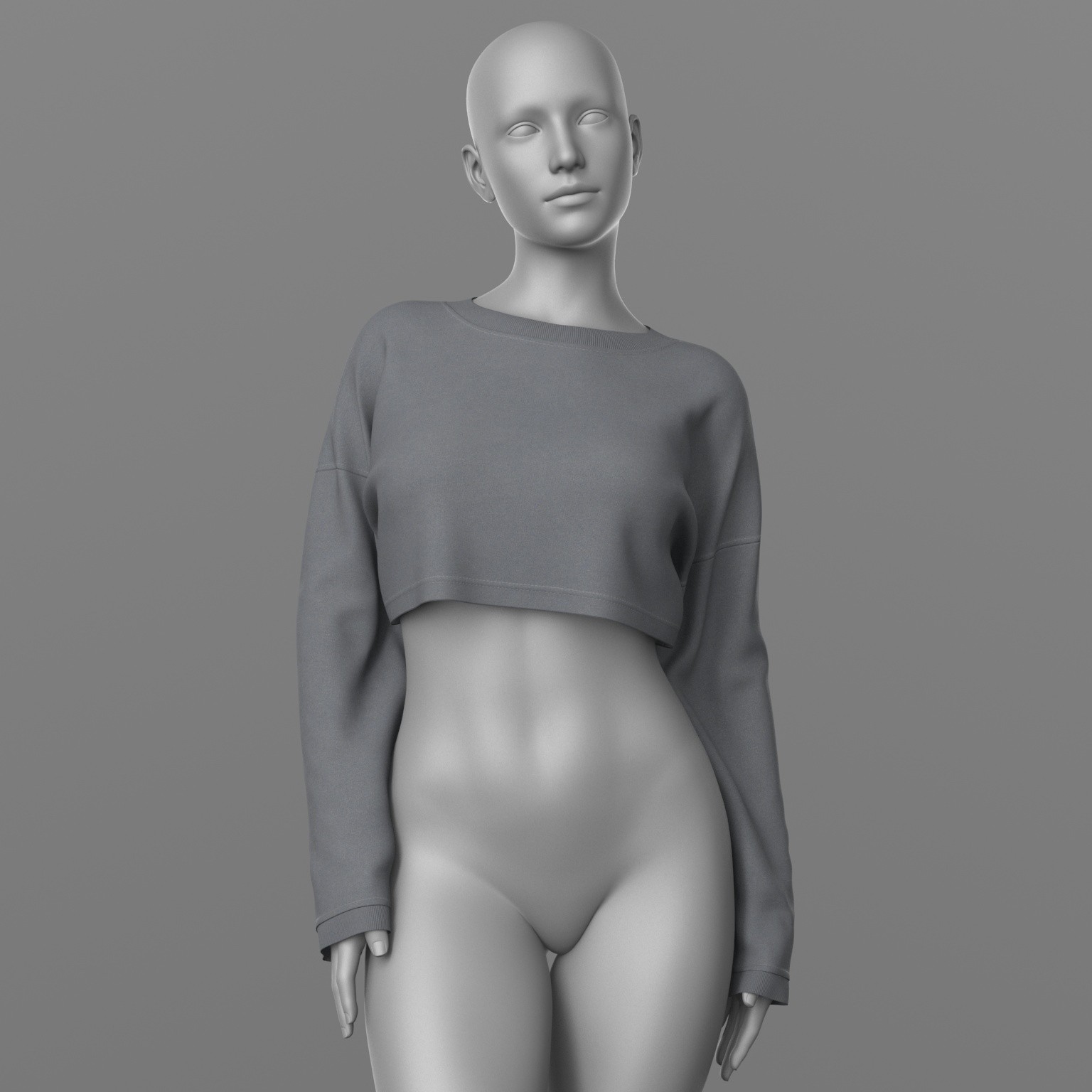 Cropped Sweatshirt G8 Female by N/A
