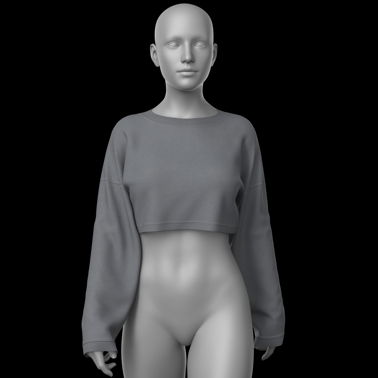 Cropped Sweatshirt G8 Female by N/A