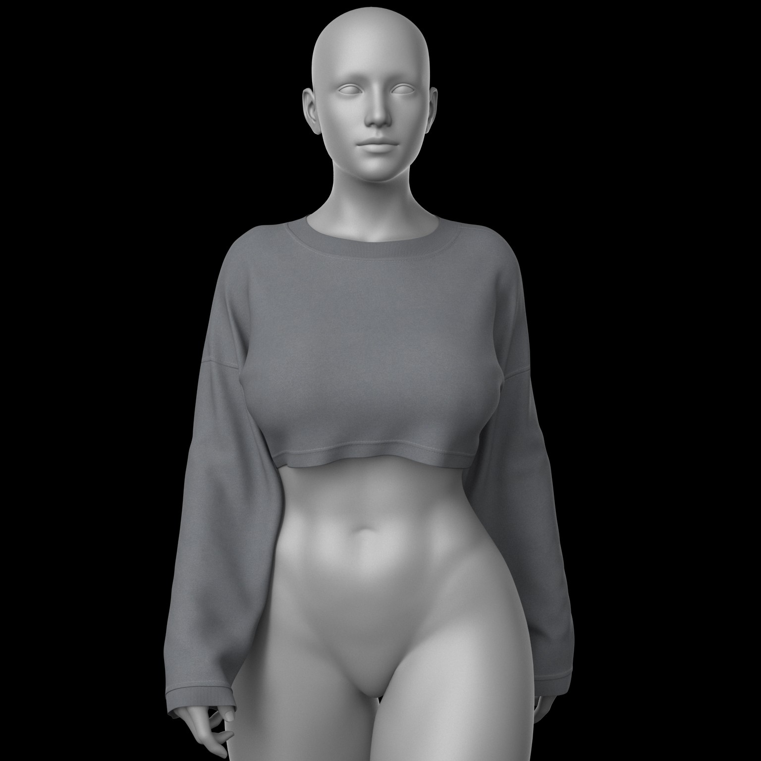 Cropped Sweatshirt G8 Female by N/A
