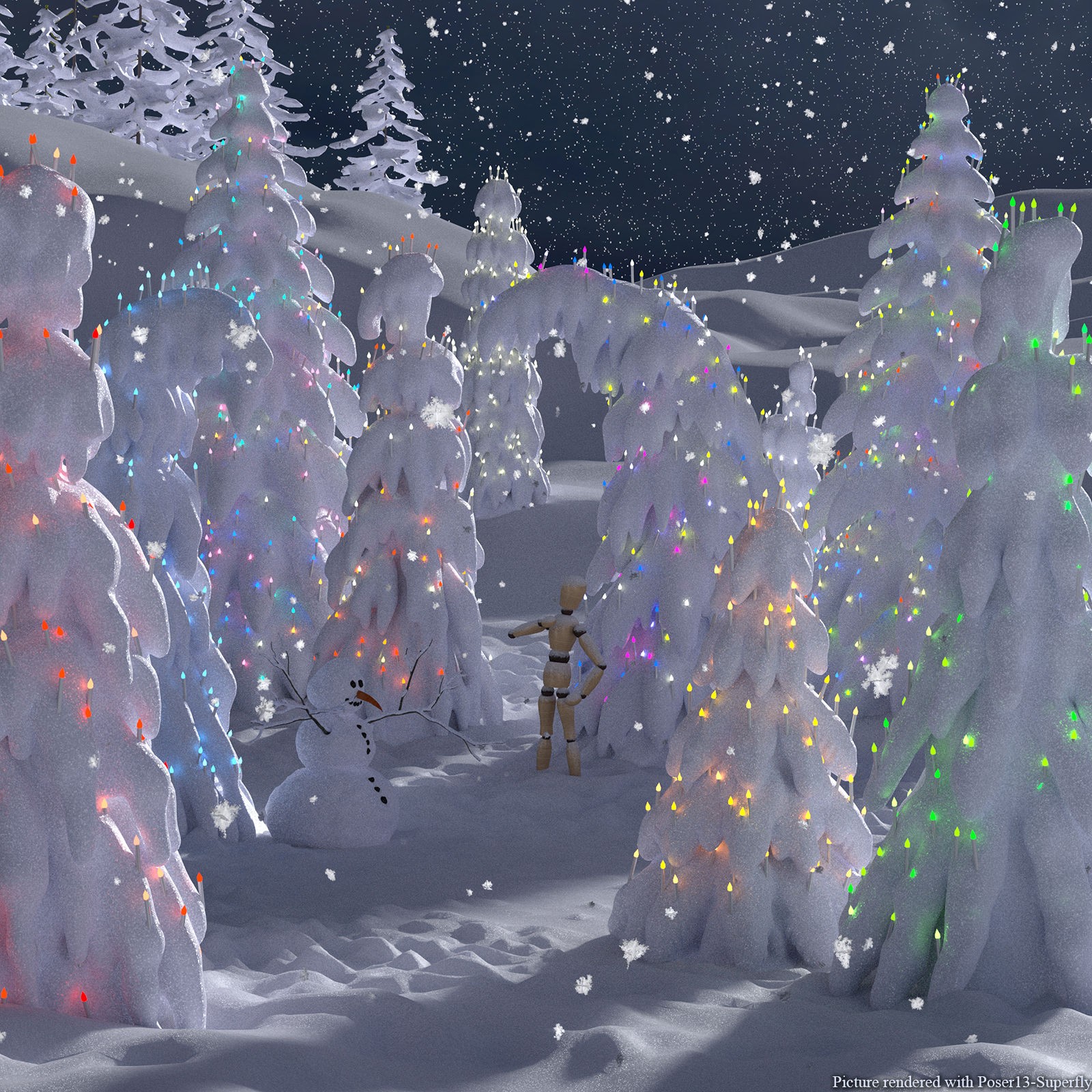 Flinks Snow Trees by N/A