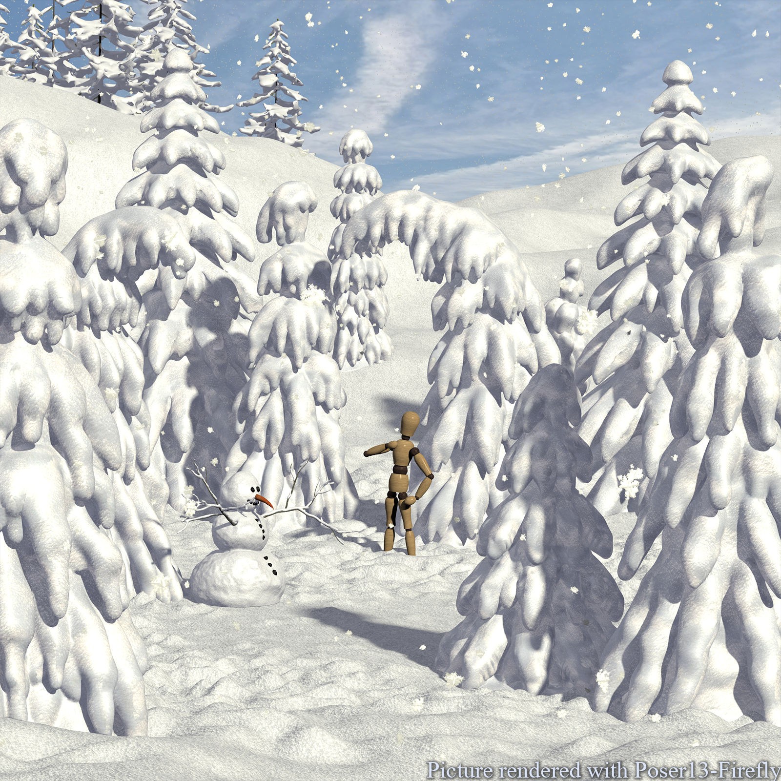 Flinks Snow Trees by N/A