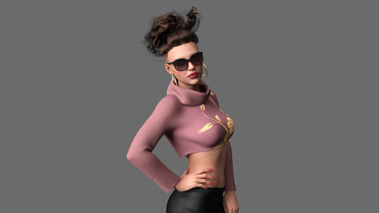 Luxe Chaleur Crop Genesis 8.1 Female by N/A