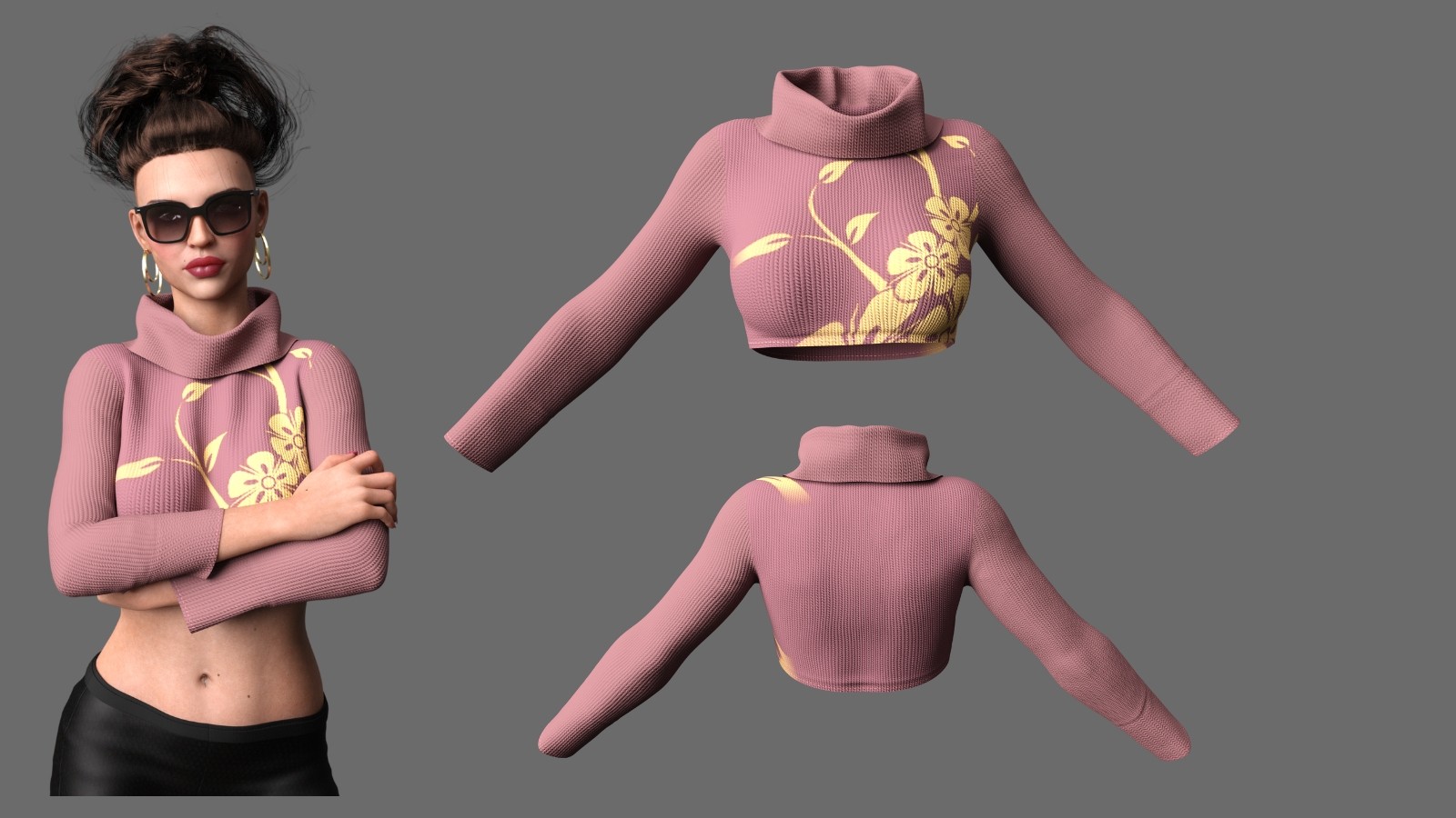 Luxe Chaleur Crop Genesis 8.1 Female by N/A