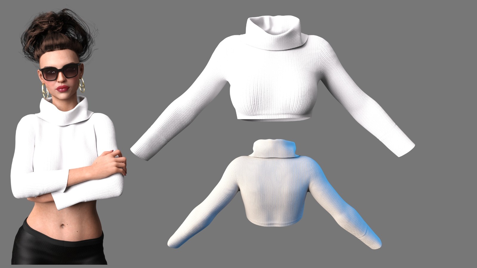 Luxe Chaleur Crop Genesis 8.1 Female by N/A