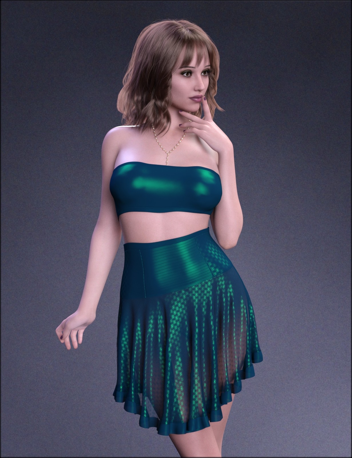 MbM Shimmer Outfit for Genesis 8 Female by N/A