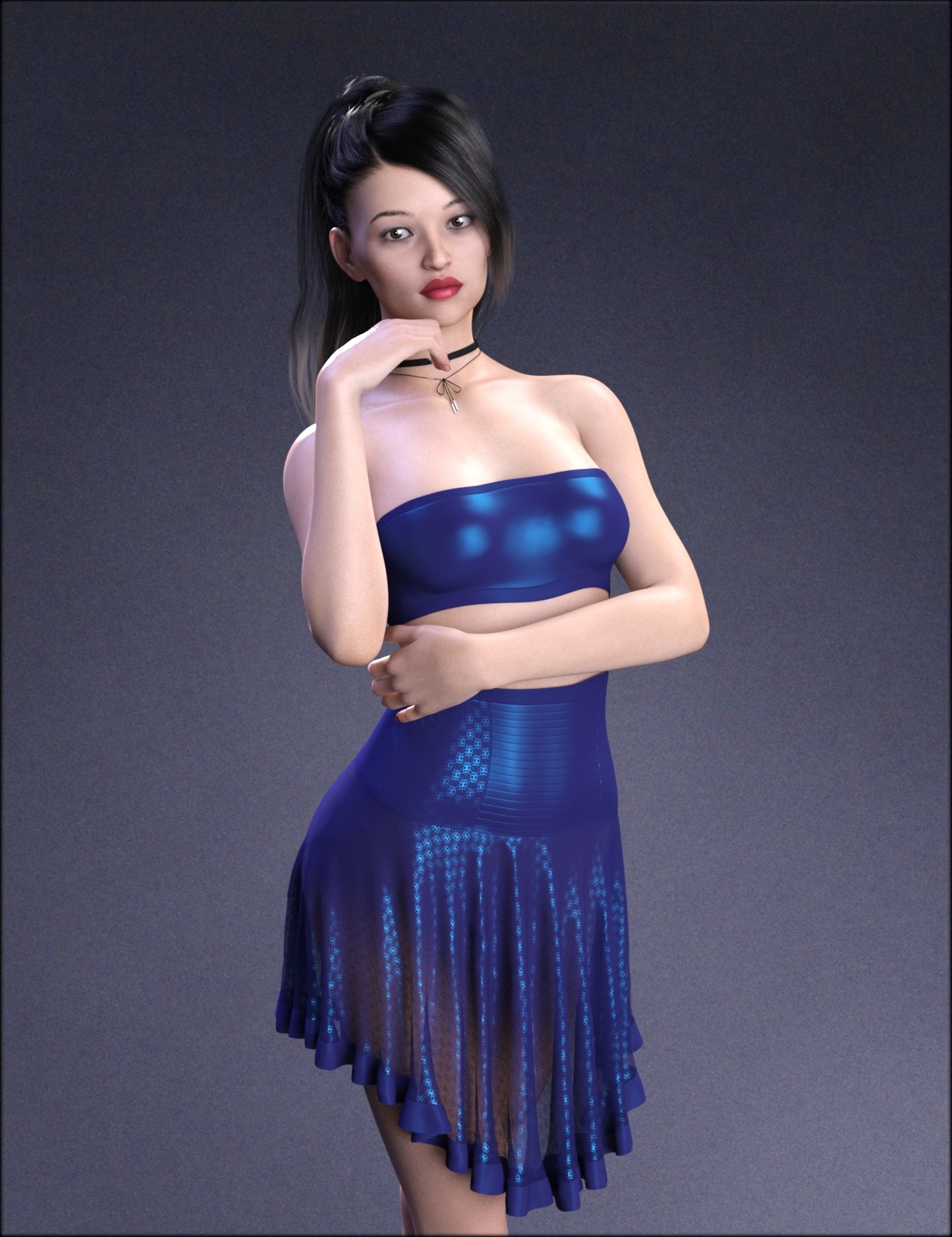 MbM Shimmer Outfit for Genesis 8 Female by N/A