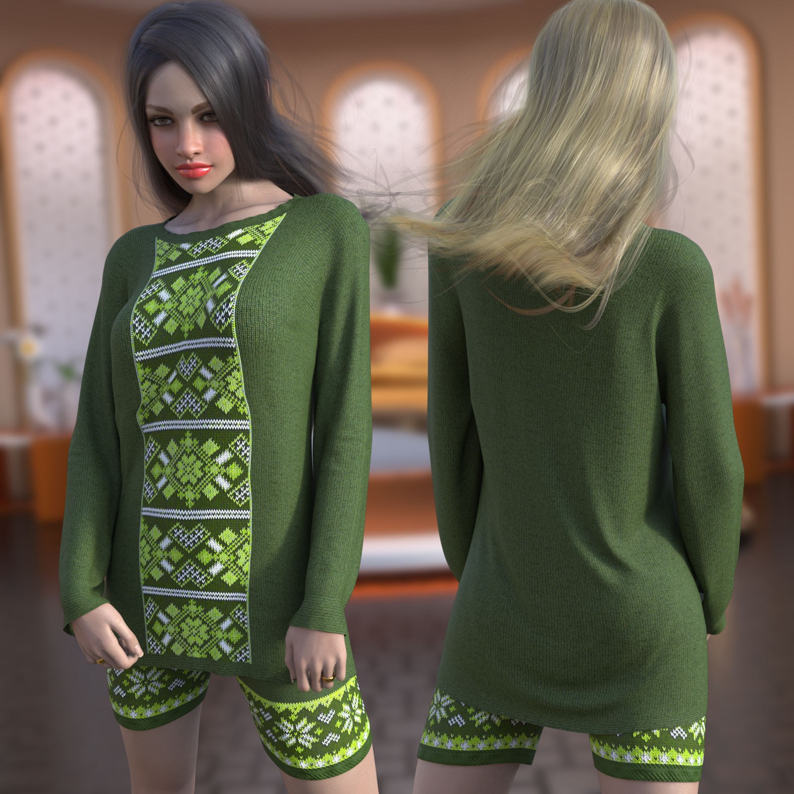 DA-Cozy for dForce Staycation for Genesis 9 and 8 Female by -Wolfie- by N/A