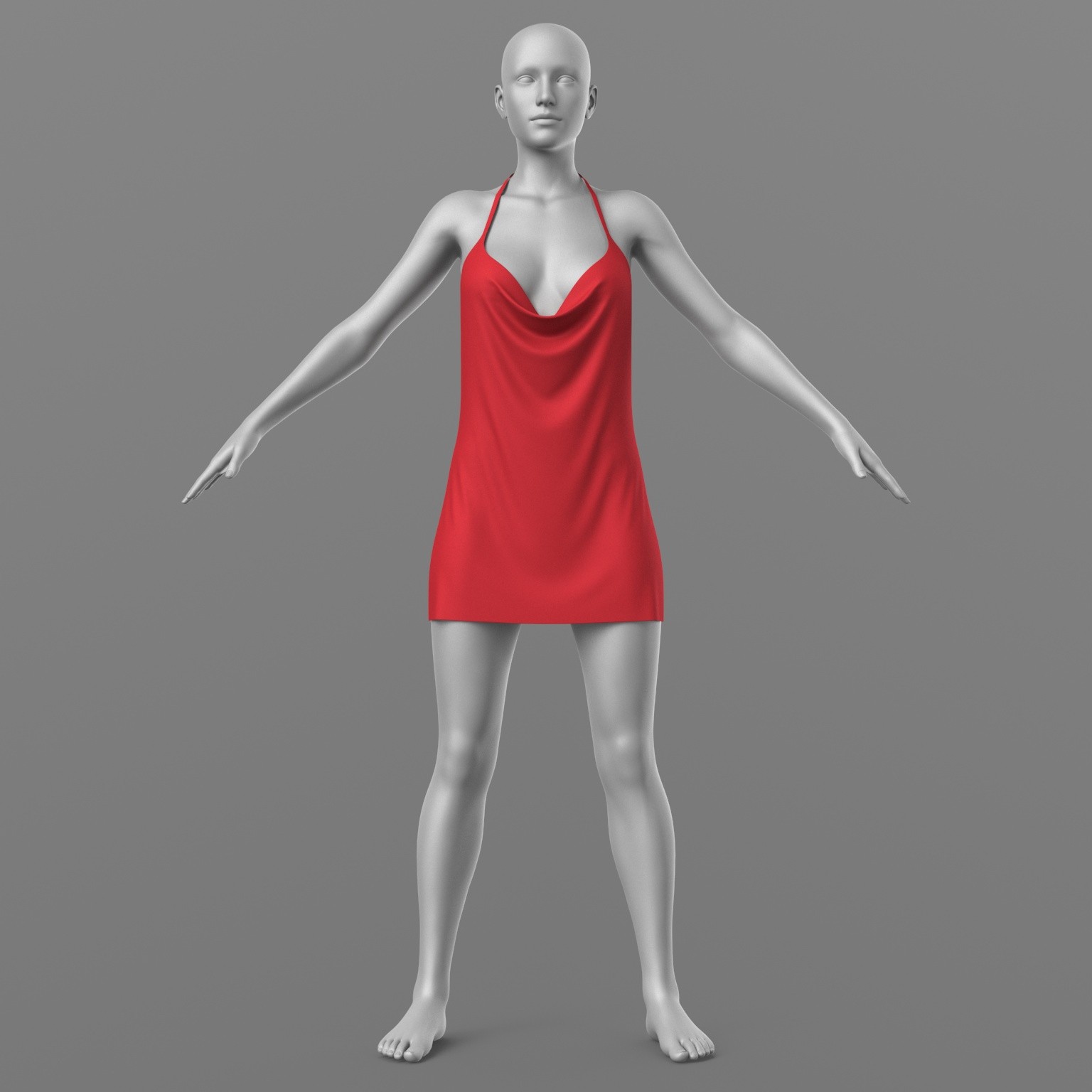 Short Dress 4v G8 Female by N/A