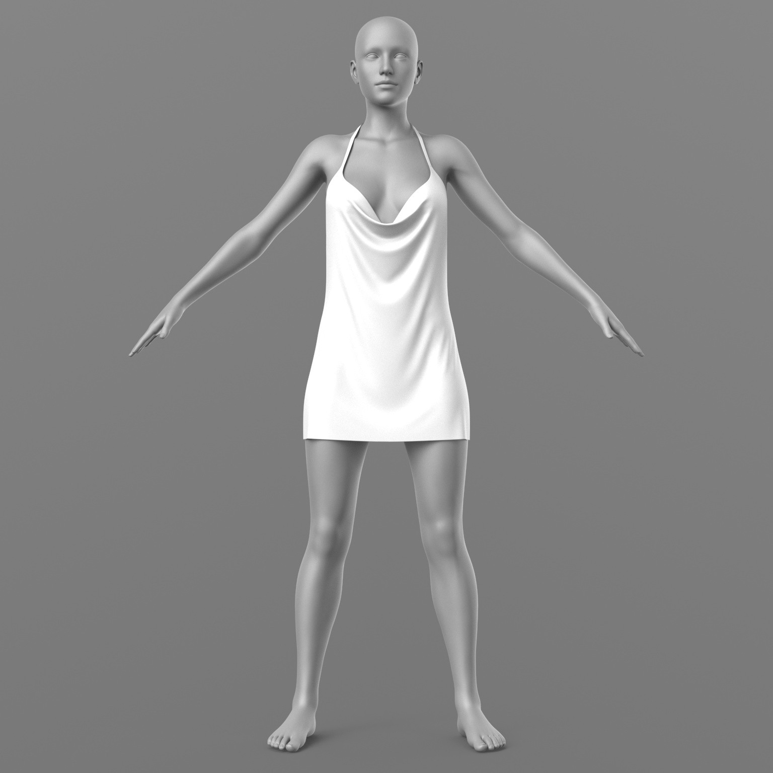 Short Dress 4v G8 Female by N/A