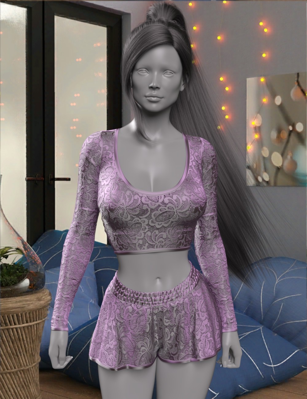 VERSUS - Bella Pajamas for Genesis 8 and 8.1 Females by N/A