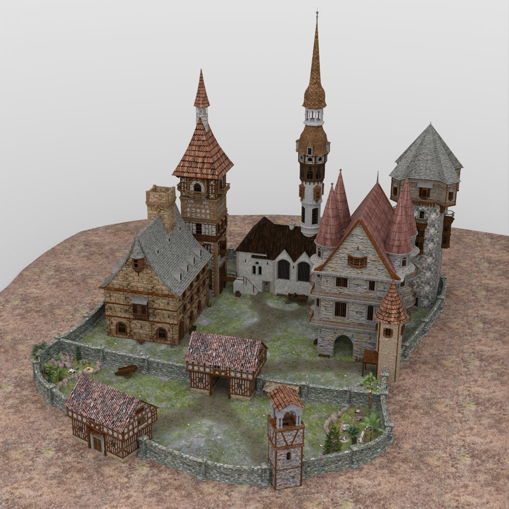 Medieval Manor for DAZ Studio by N/A