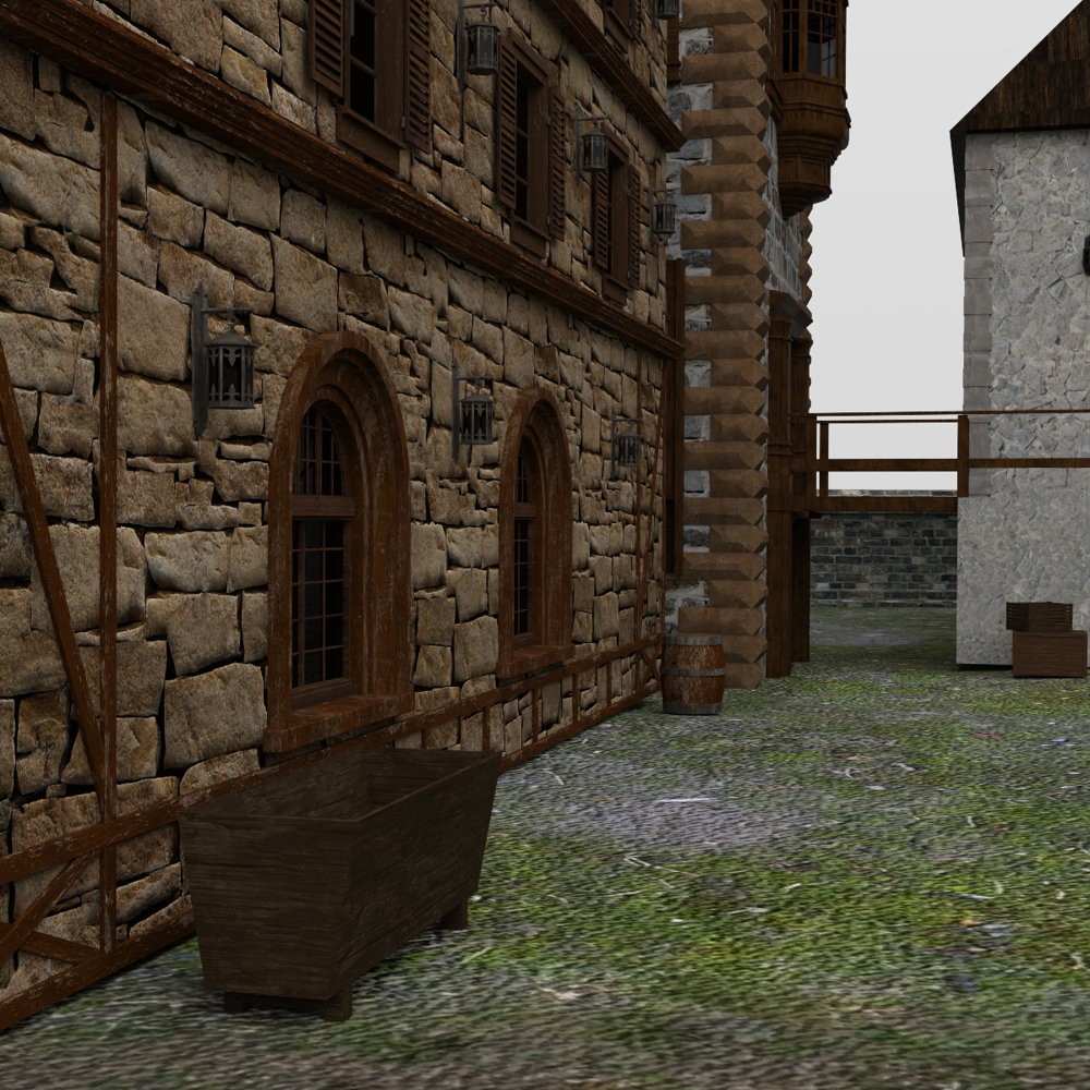 Medieval Manor for DAZ Studio by N/A