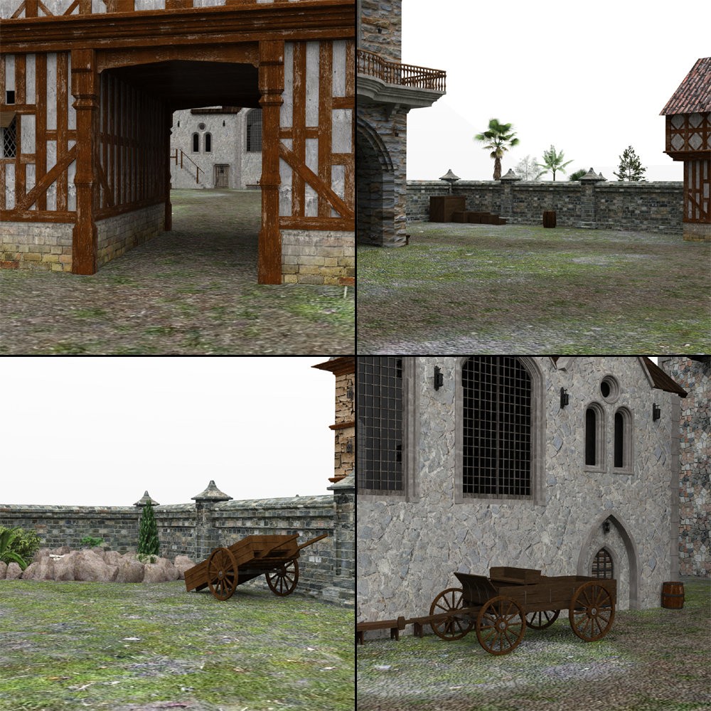 Medieval Manor for DAZ Studio by N/A