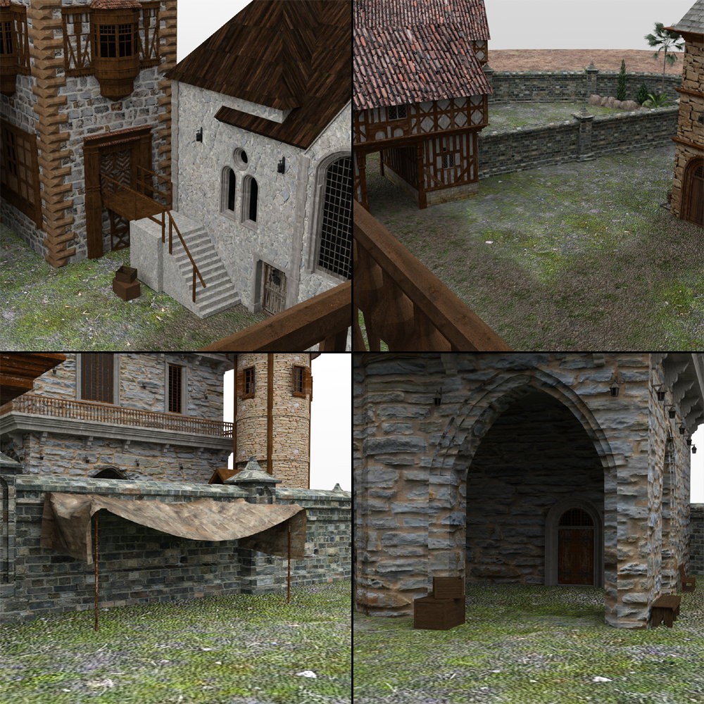 Medieval Manor for DAZ Studio by N/A