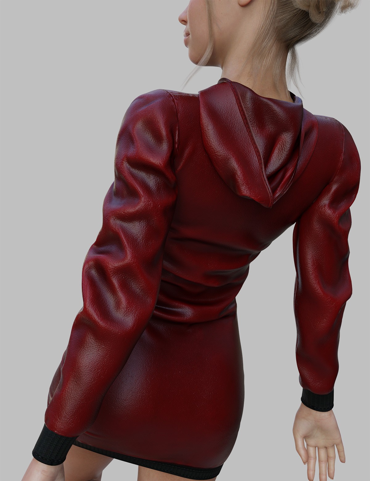 dForce Cutie Hoodie Dress Genesis8-8.1Female by N/A