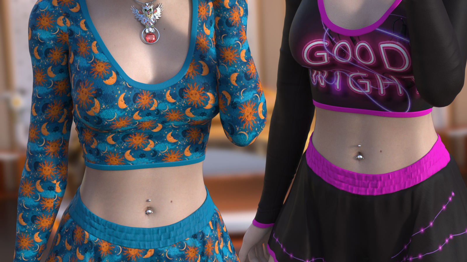 DA-GoodNight for Bella Pajamas for G8/8.1 Females by Rhiannon by N/A