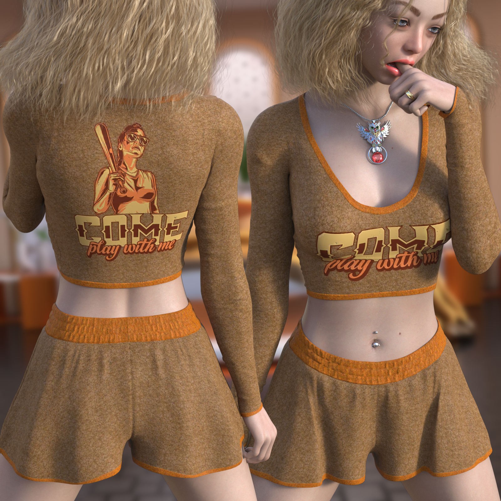 DA-GoodNight for Bella Pajamas for G8/8.1 Females by Rhiannon by N/A
