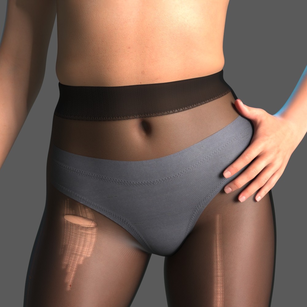 Torn Sheer Tights for Genesis 9 by N/A