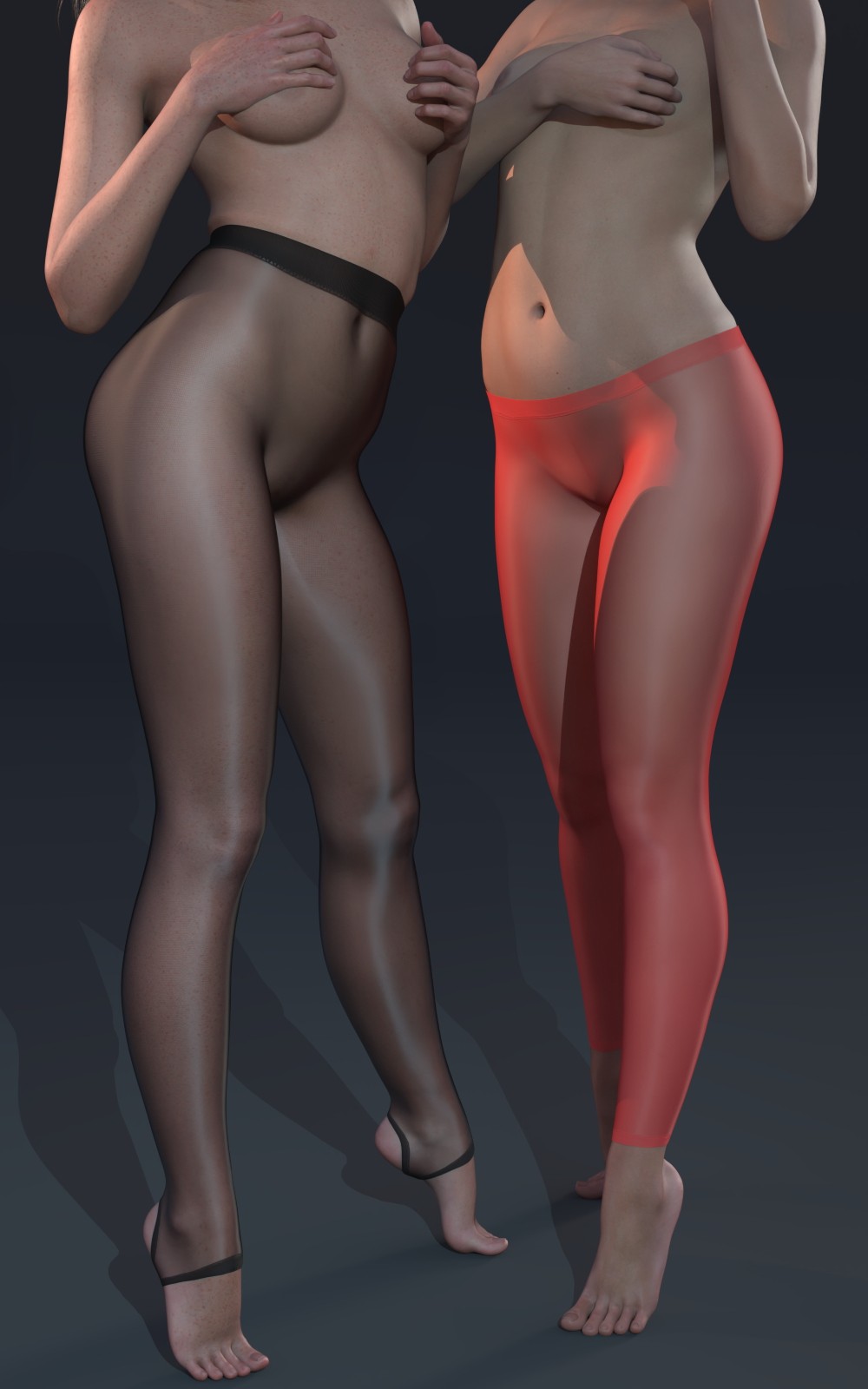 Torn Sheer Tights for Genesis 9 by N/A