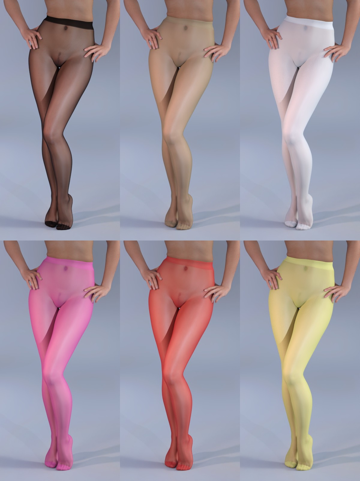 Torn Sheer Tights for Genesis 9 by N/A