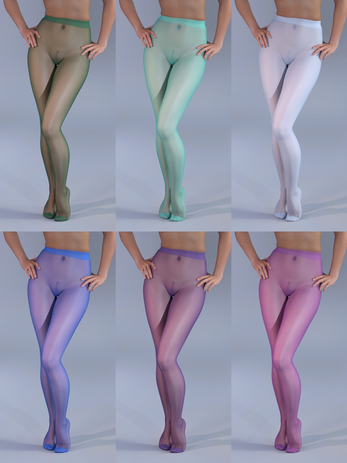 Torn Sheer Tights for Genesis 9 by N/A