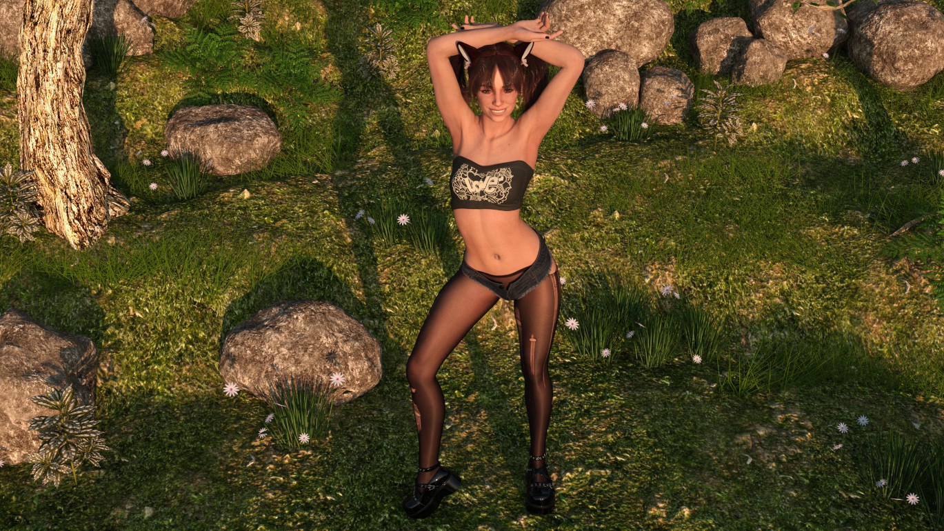 Torn Sheer Tights for Genesis 9 by N/A