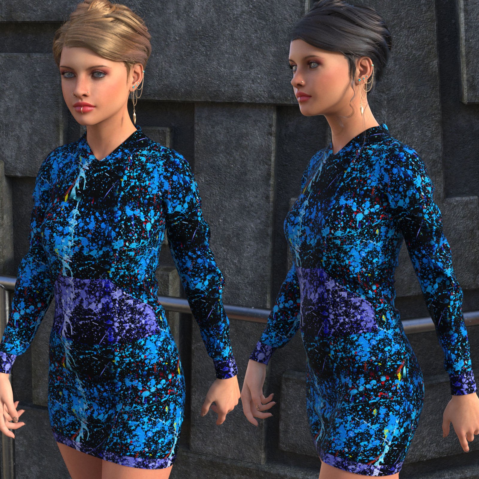 DA-StreetStyle for dForce Cutie Hoodie Dress by lilflame by N/A