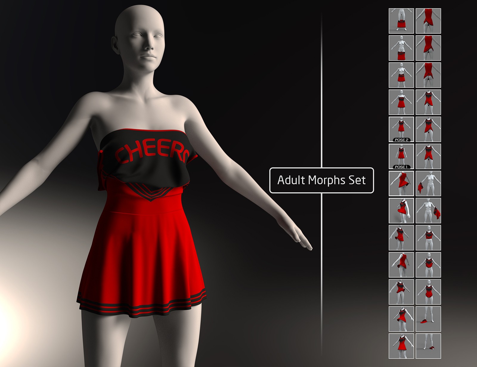 dForce RQL Classic Cheer Outfit G8F & G8.1F by N/A